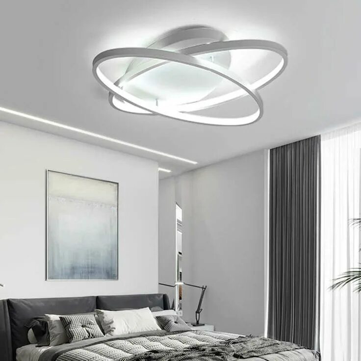 Потолочные интерьеры для спальни Pin on интерьер и ремонт Modern led ceiling lights, Room ambiance, Led ceiling l