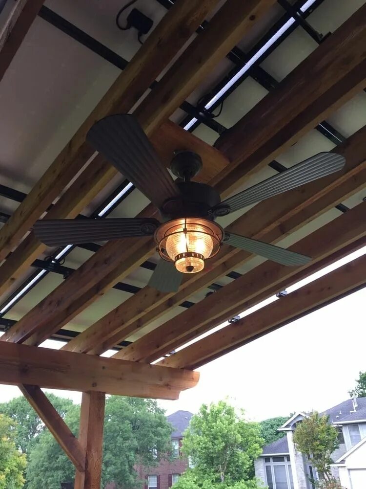 Потолочные светильники для деревянной беседки фото 2024 Best of Outdoor Ceiling Fans Under Pergola