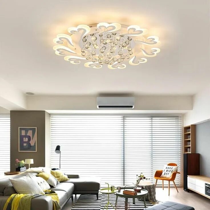 Потолочные светильники фото в интерьере гостиной Blossom LED Ceiling LightWhite Color / Size 3 :Dia950mm, Warm white No RC in 202