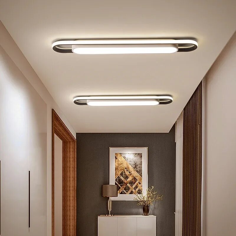 Потолочные светильники в интерьере прихожей Aisle Corridor Lights Simple Modern Strip Led Ceiling Lights Nordic Creative Bal