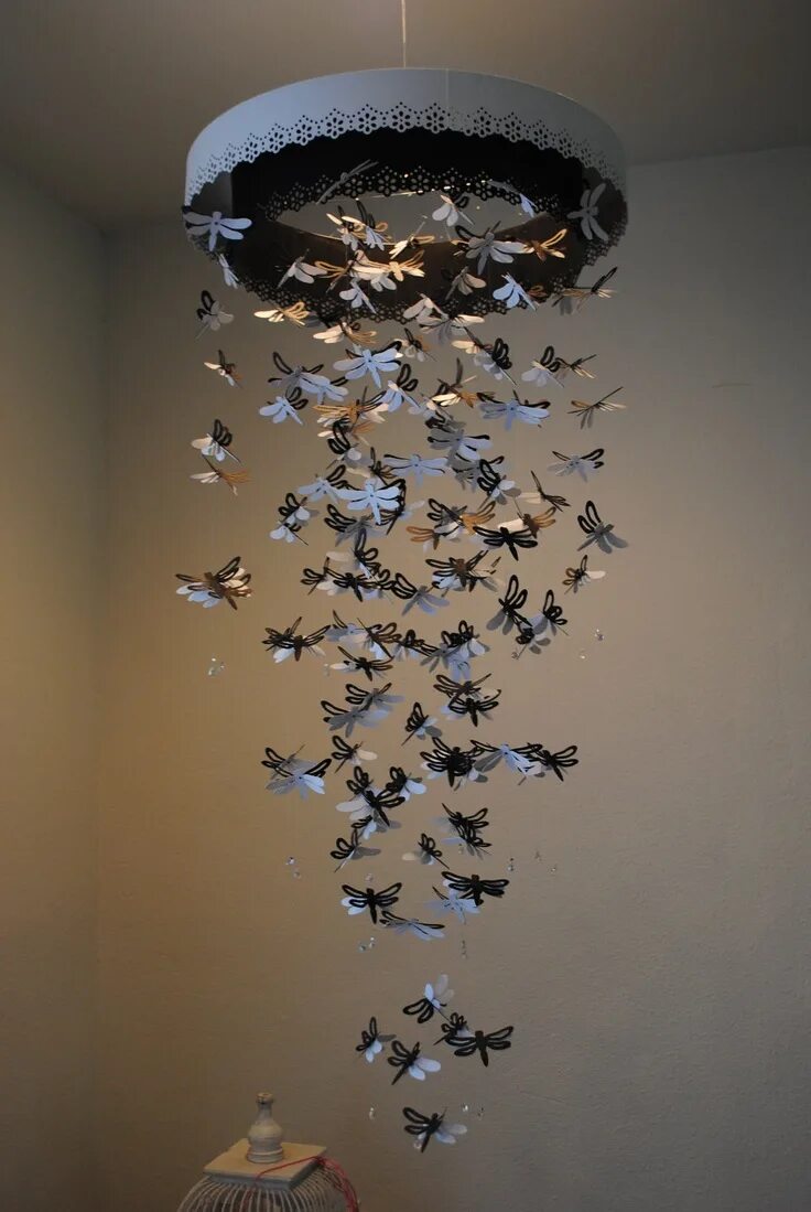 Потолочный декор своими руками dragonfly love!! Paper chandelier, Paper lace, Decor