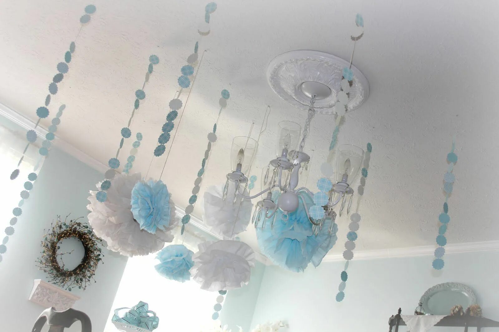 Потолочный декор своими руками Birthday party themes, Bow tie baby shower, Birthday decorations