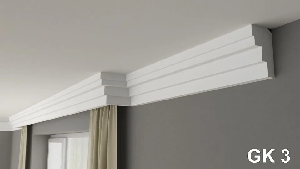 Потолочный плинтус для штор фото Curtain Cover Covings Lightweight Ceiling Cornice www.shop14th.com Rail cover, C