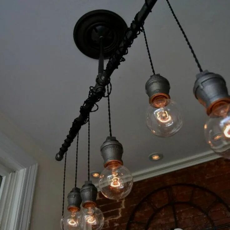 Потолочный светильник лофт своими руками 12 DIY Industrial Lighting Fixture Ideas Industrial light fixtures, Vintage indu