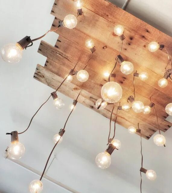 Потолочный светильник своими руками идеи Lampadari Geniali Che Stravolgerebbero L'Aspetto Di Ogni Stanza Reclaimed wood c