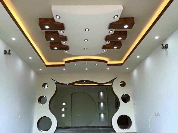 Потолок фигура фото 40 Stunning Ceiling Design Ideas - Engineering Discoveries Ceiling design modern