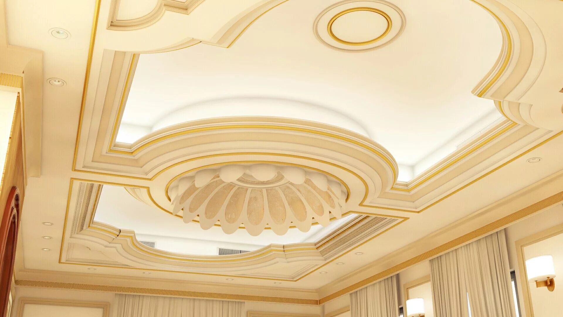 Потолок гипсокартон фото зал #Guest room #men #majlis #false #ceiling #interior #design #false #ceiling