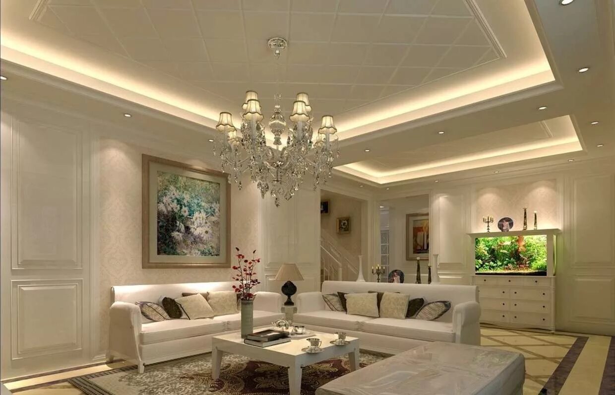 Pin on Mes Projets 3ds Max Ceiling design modern, Ceiling design living room, Ce