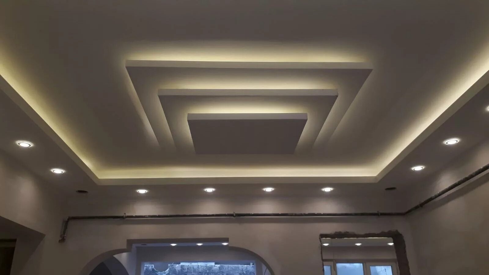 Потолок из гипсокартона фото дизайн Alçpan dekorasyon Ceiling design, False ceiling, False ceiling design