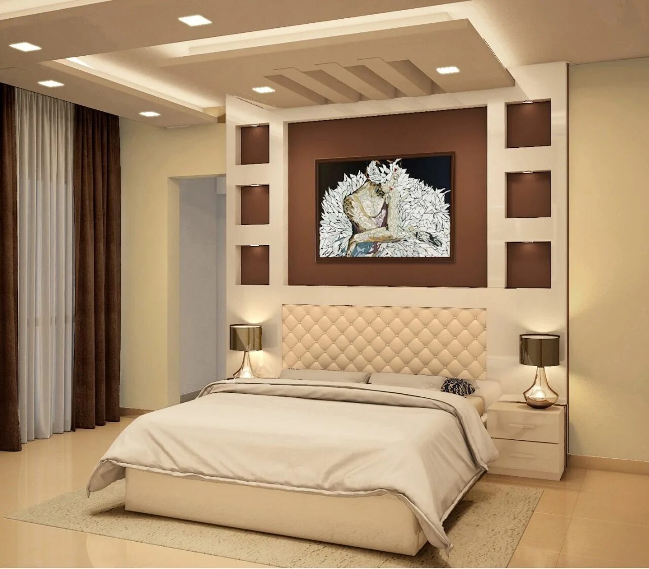 Потолок из гипсокартона в спальне фото Account Suspended Ceiling design bedroom, Bedroom false ceiling design, Ceiling 