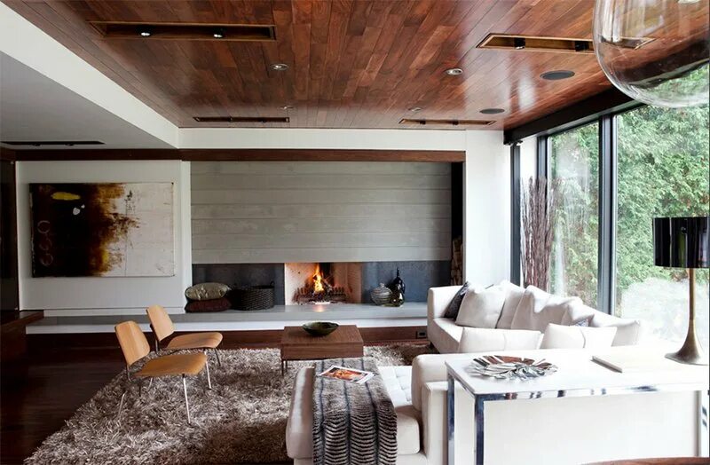 Потолок из ламината в интерьере фото 23 Living Rooms with Wooden Ceilings Exuding a Warm Aura Home Design Lover