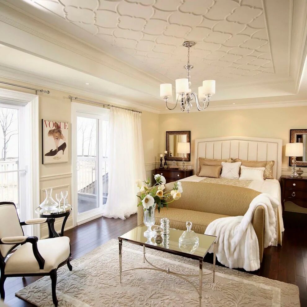 Потолок классика фото Traditional Bedroom - Классический - Спальня - Торонто Houzz Россия