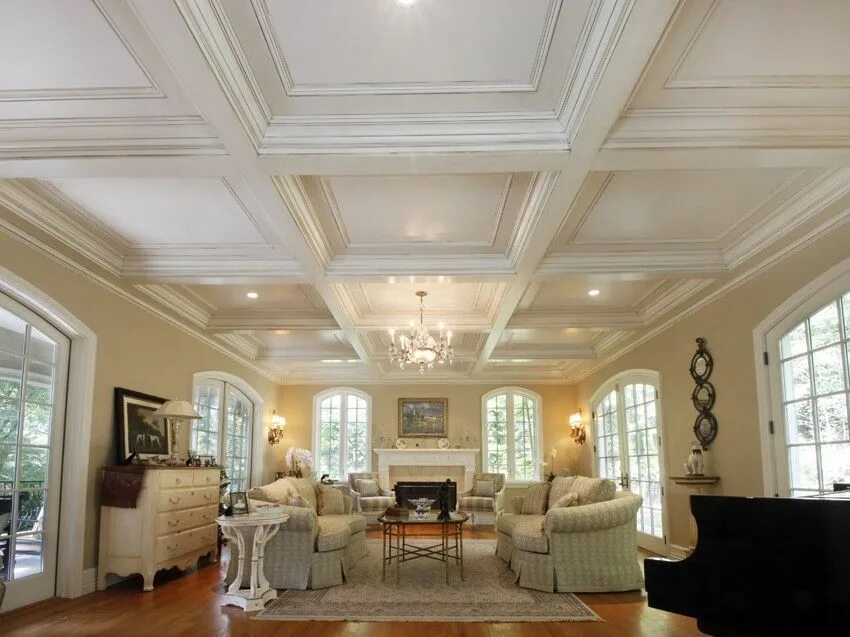 Потолок классика фото Design ideas, tips, and techniques for a unique coffered #ceiling in kitchens, l