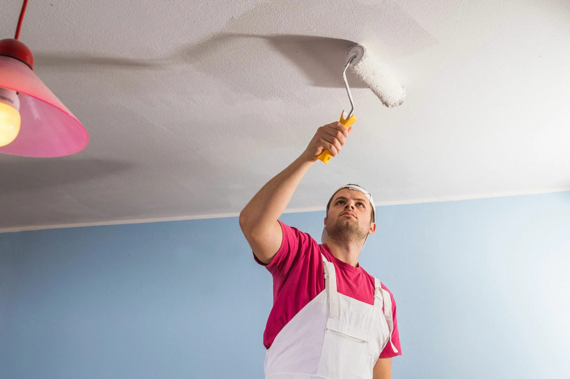 Потолок краска фото How to Remove Popcorn Ceilings in Nine Easy Steps Removing popcorn ceiling, Popc