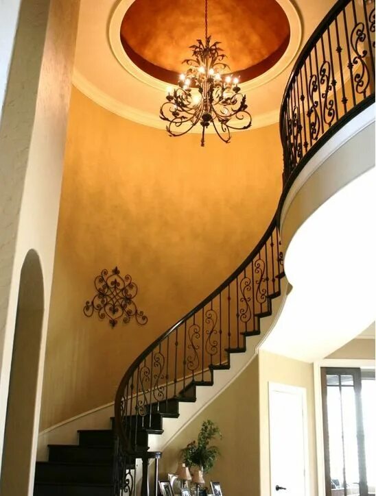 Потолок лестницы фото faux texture paint colors for living room - Google Search Stairs design, Iron st