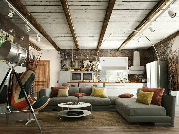 Потолок лофт варианты в доме Pin by Deleite R\u00FAstico on Lofts Loft interior design, Living room loft, Mod