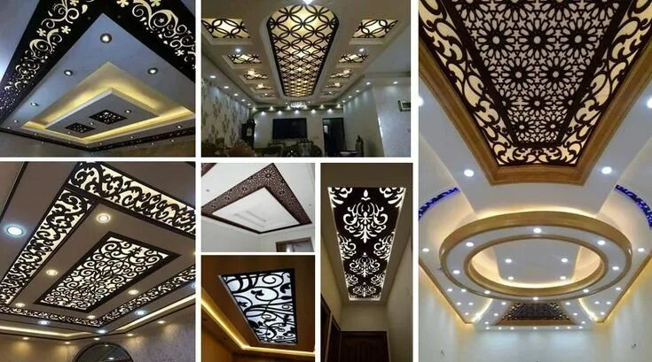 Потолок мдф фото узбекистан أجي تشوفي الجديد: آخر إبداعات تزيين السقف بالخشب Ceiling design, Pop false ceili