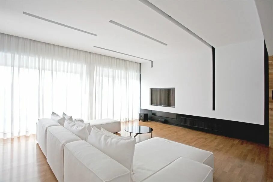 Потолок минимализм фото Minimalist-Interior-Design-Apartment-Athens-03 Apartment interior design, Small 