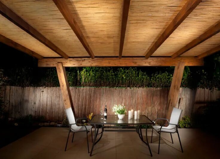 Потолок на даче своими руками Angled Pergola Outdoor shade, Pergola, Patio