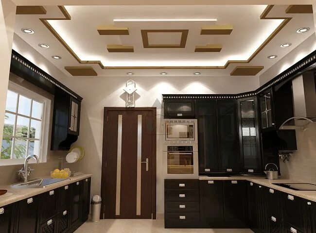 Потолок на кухне дизайн 2024 10 Best Kitchen False Ceiling Designs - You’d Love To Try House ceiling design, 