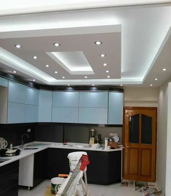 Потолок на кухне дизайн Pin by Mery Zulema Narvaez Vivas on techo False ceiling design, Strip lighting, 