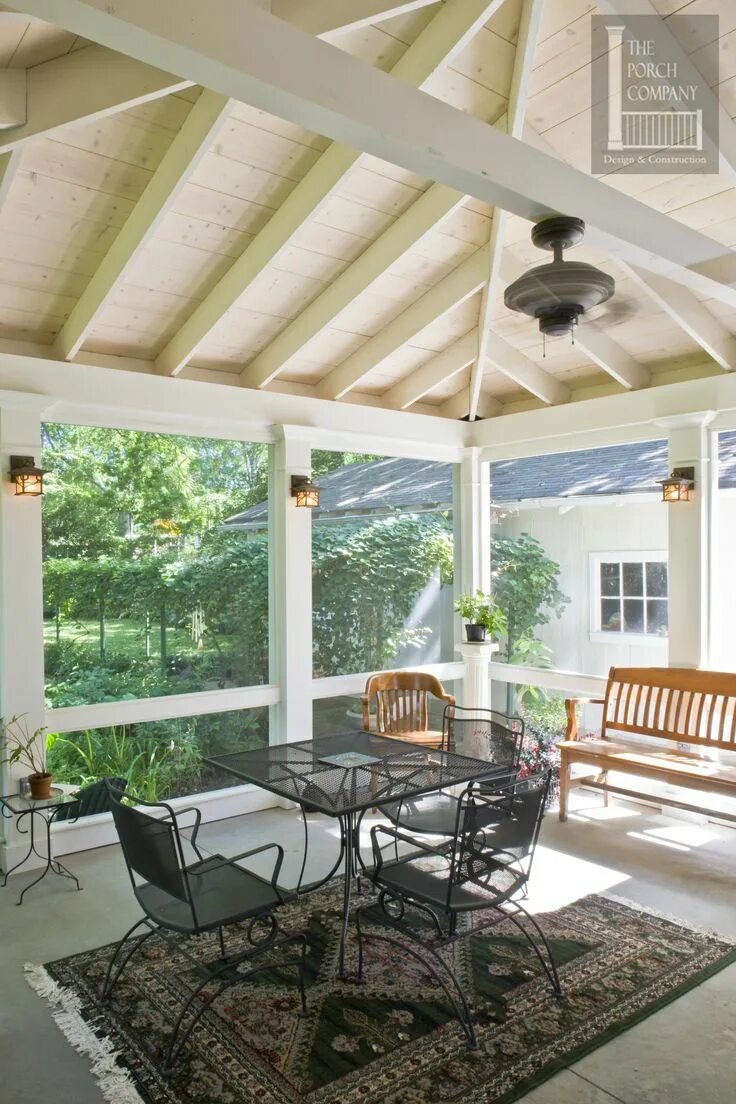 Потолок на террасе фото варианты отделки Porch Flooring Options The Porch Companythe Porch Company Beautiful Screened Por