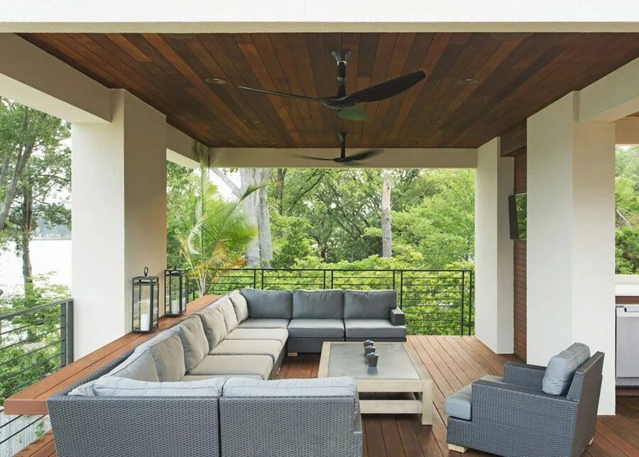 Потолок на террасе фото варианты отделки 50 Favolose Idee per Porticati Moderni MondoDesign.it Modern outdoor spaces, Pat