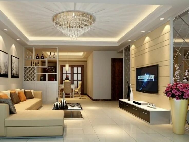 Потолок натяжной в зале дизайн 2024 40 examples of successful ceiling cladding #Interior Design #nursery #fr. Decken