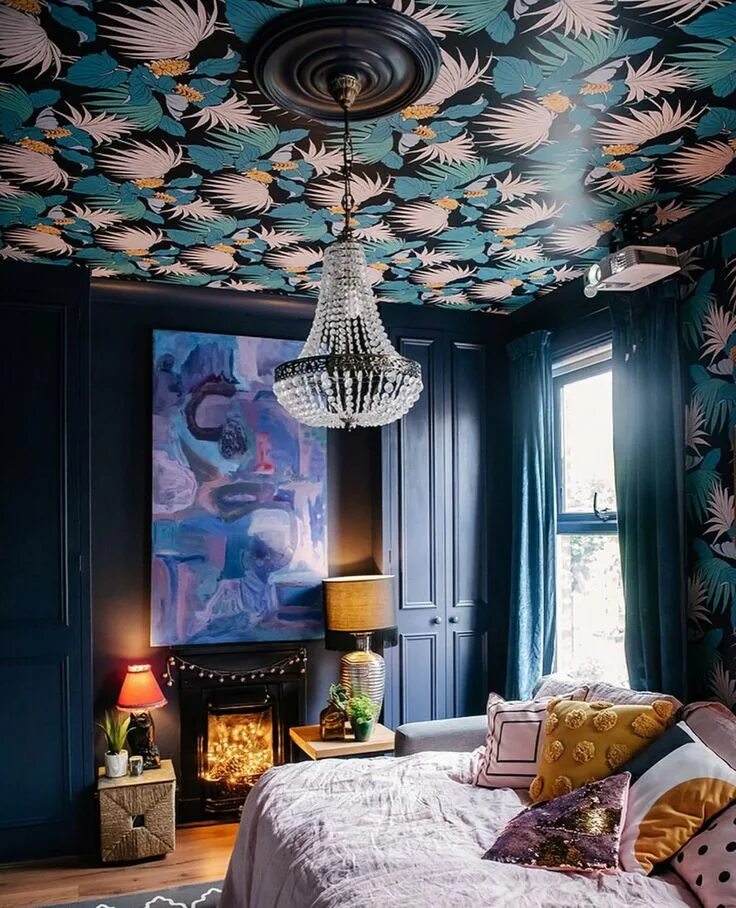 Потолок обоями в интерьер 11 Stunning Decorative Ceiling Ideas for Modern Homes - Melanie Jade Design Wall