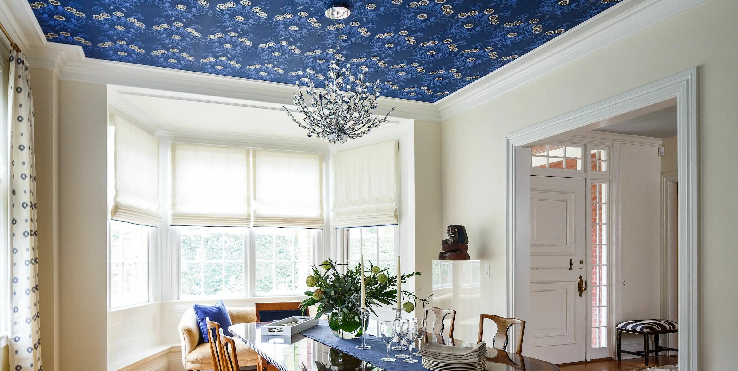 Потолок обоями в интерьер Best Wallpaper Ceiling Ideas - Ceilings with Wallpaper