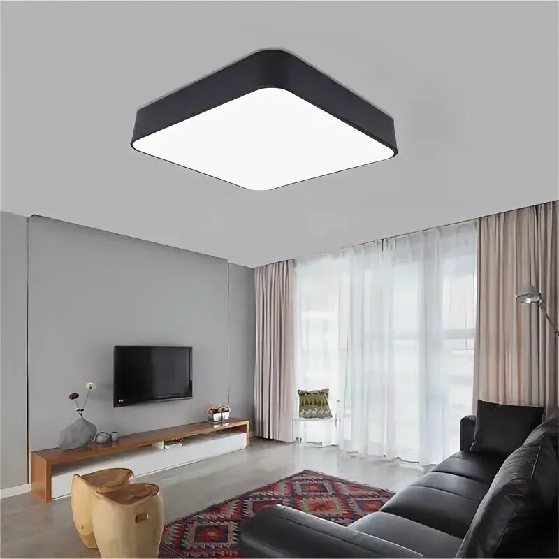 Потолок с черными светильниками фото Siaonvr LED Ceiling Light Embedded Installation 24W 157in Square LED Ceiling Lig