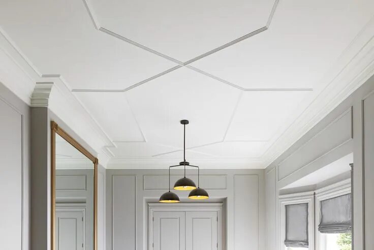 Потолок с молдингами фото Elevated Style with Moulding & Trim - Thou Swell Ceiling design, Moldings and tr