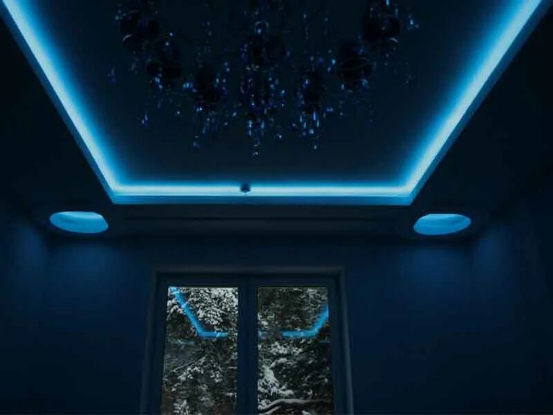 Потолок со светодиодной подсветкой фото Как подсветить потолок