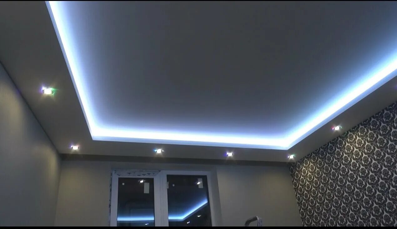 Потолок со светодиодной подсветкой фото Потолки.Монтаж - Ремонт и строительство, Монтаж потолков, Москва на Яндекс Услуг