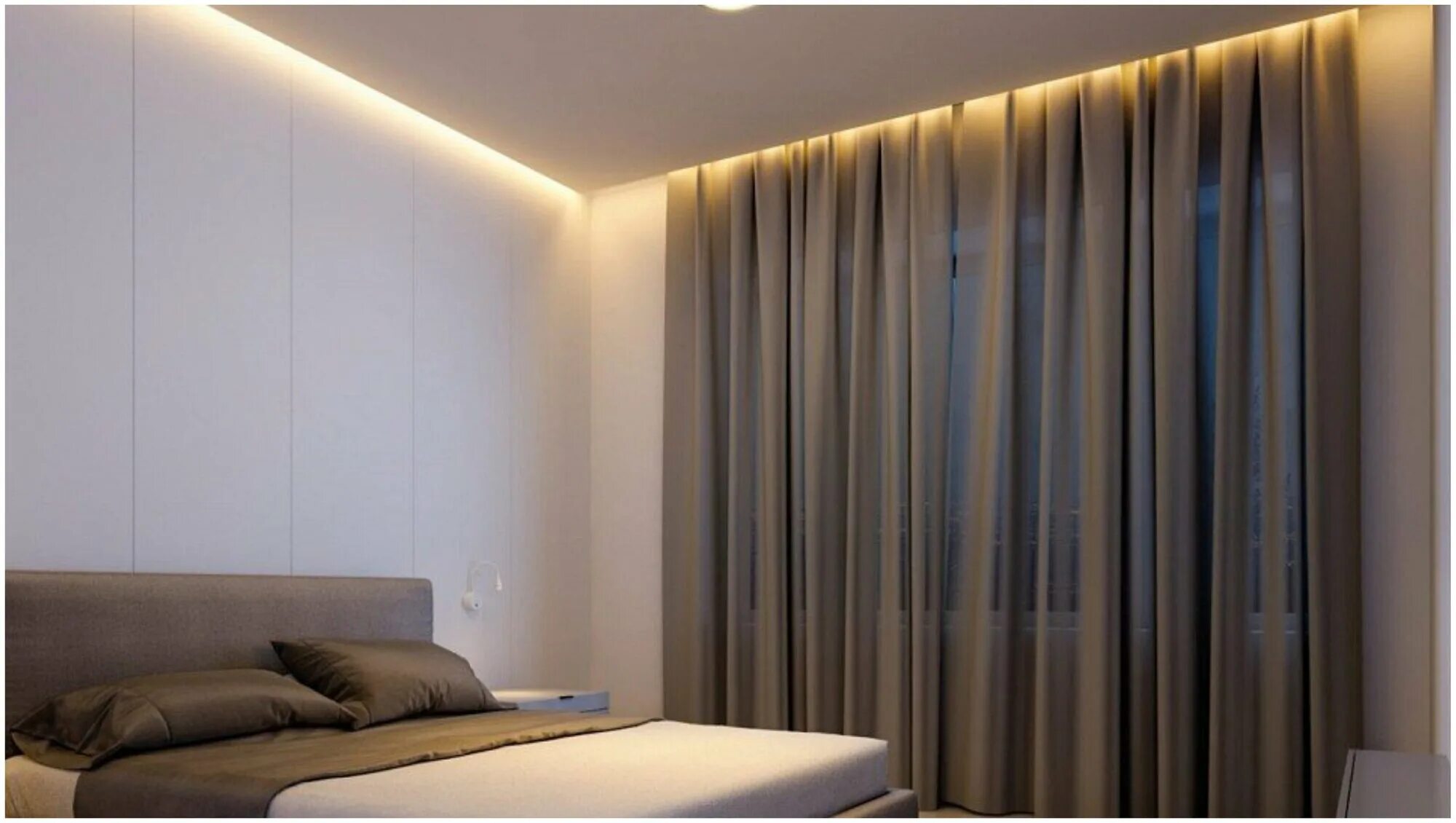 Потолок со светодиодной подсветкой фото Теневой профиль для ГКЛ потолка - парящий - купить в интернет-магазине по низкой