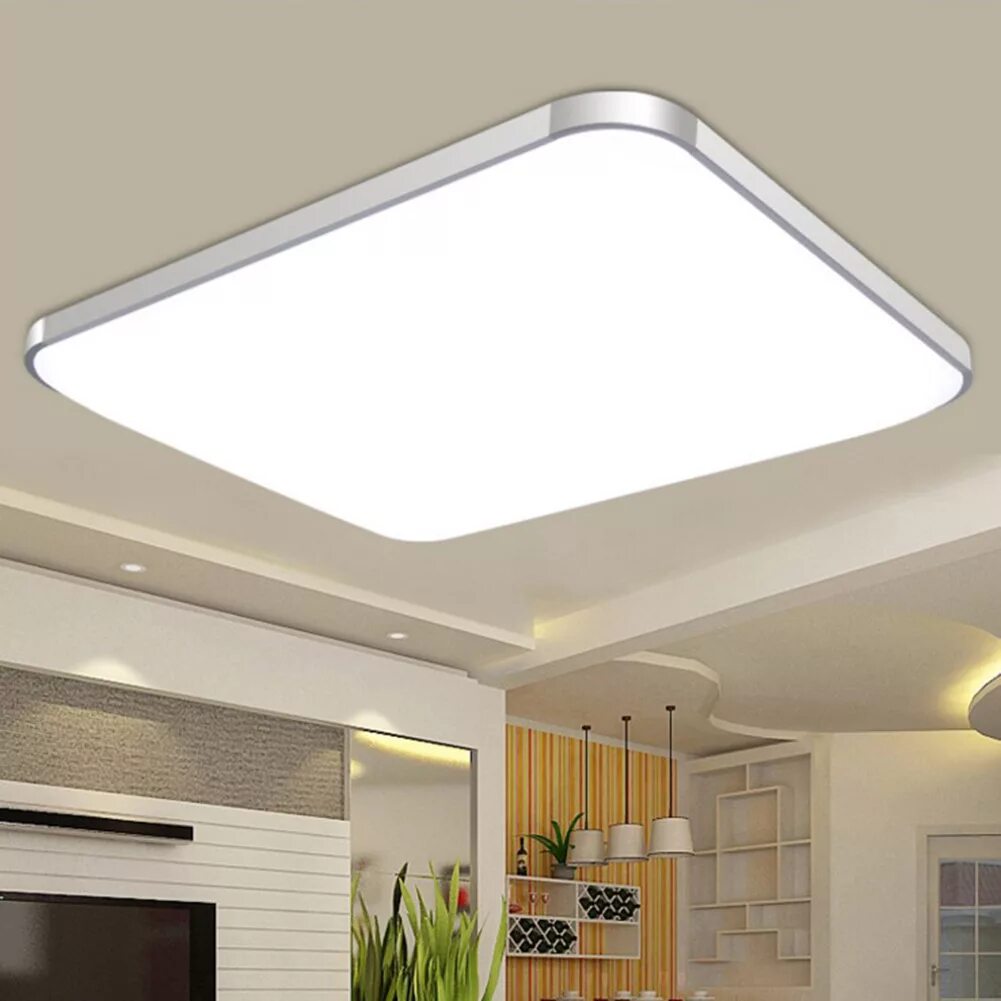 Потолок светильник фото цена HOT LED Ceiling Down Light Lamp 24W Square Energy Saving For Bedroom Living Room