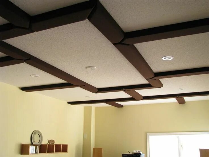 Потолок своими руками фото Acoustic Coffered Ceiling by Acoustic Sciences Corporation Archello Coffered cei