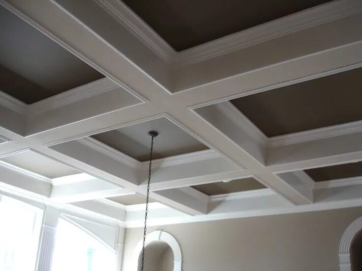 Потолок своими руками фото Roundup: 10 DIY Ceiling Embellishment Projects Coffered ceiling design, Diy ceil