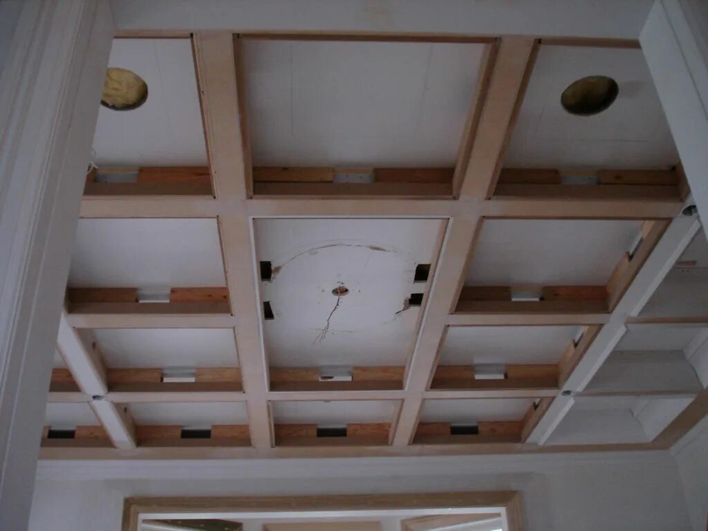 Потолок своими руками фото Coffered Ceiling Coffered Ceilings - Page 2 - General Discussion - Contractor Ta