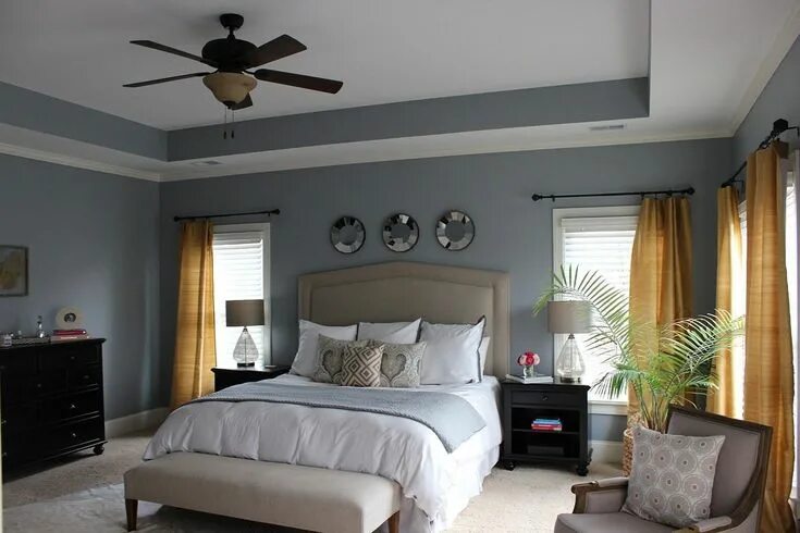 Потолок темнее стен в интерьере 25 Awesome Bedroom Design With Gray Wall Ideas Grey room decor, Master bedroom c