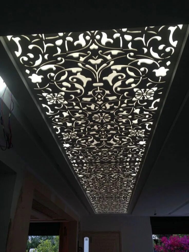 Потолок узоры фото Prodigio Oujda maroc Ceiling design, House ceiling design, Ceiling light design