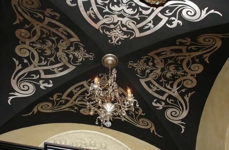 Потолок узоры фото Isn't this stunning!!! Ceiling murals, Ceiling art, Ceiling design