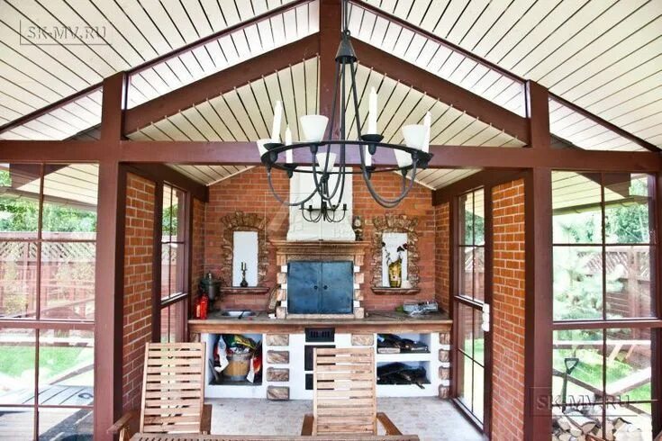 Потолок в беседке варианты Беседки с барбекю в летней кухне Outdoor structures, Outdoor, Pergola