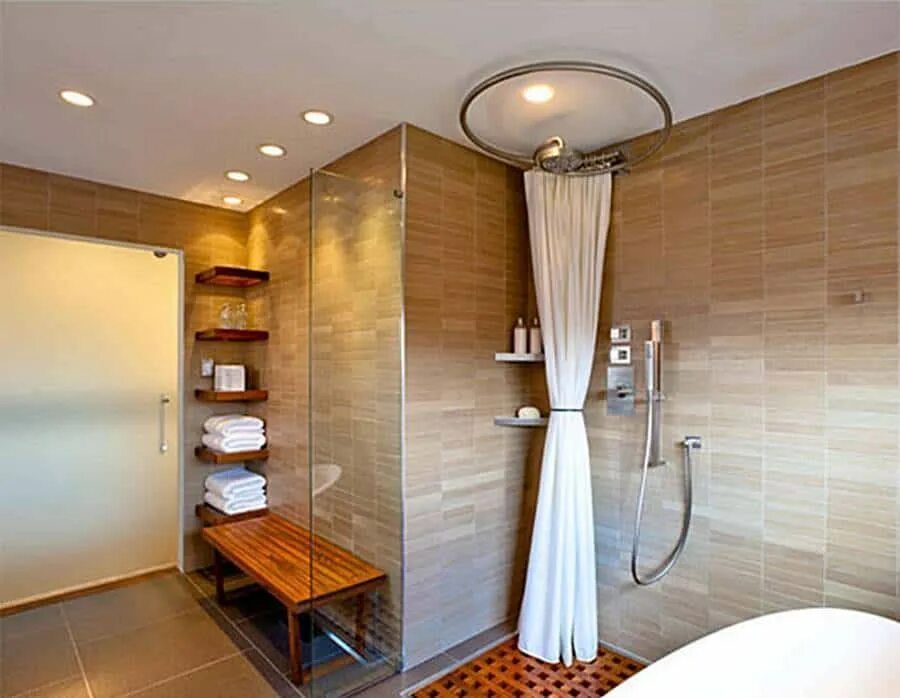 Потолок в душевой фото Improve Lighting In Your Home With Recessed Lighting Bathroom recessed lighting,