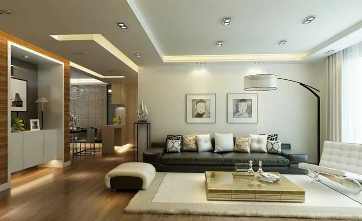 Потолок в гостиной фото Living room pictures for modern home design interior with decorating modern ceil