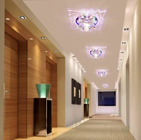 Потолок в коридоре освещение фото Related image Led hallway lighting, Interior design, House