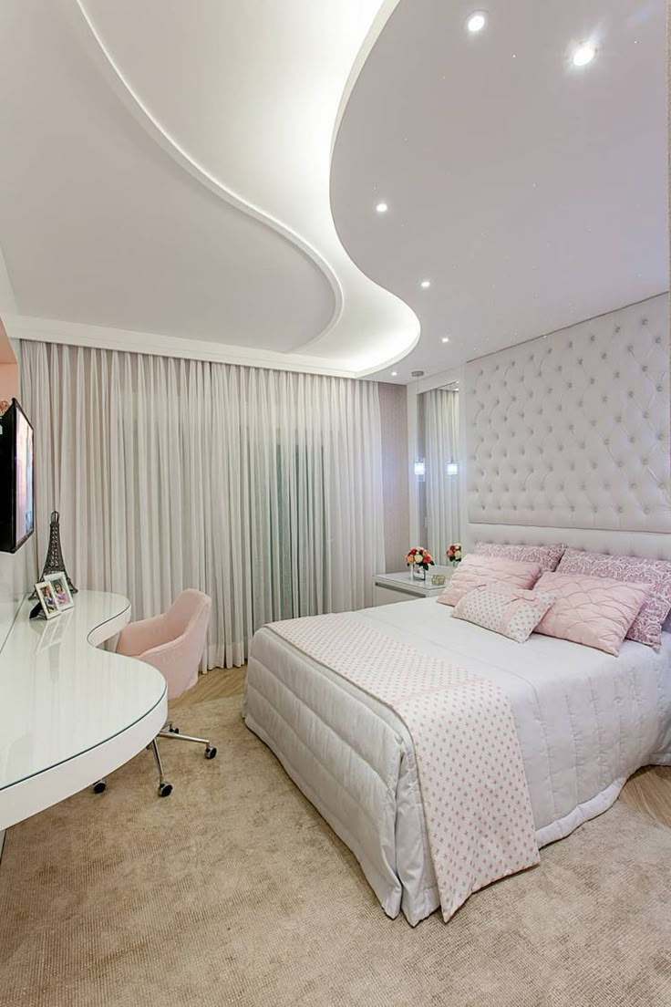 Потолок в спальню дизайн фото новинки Modern Bedroom Ceiling Design