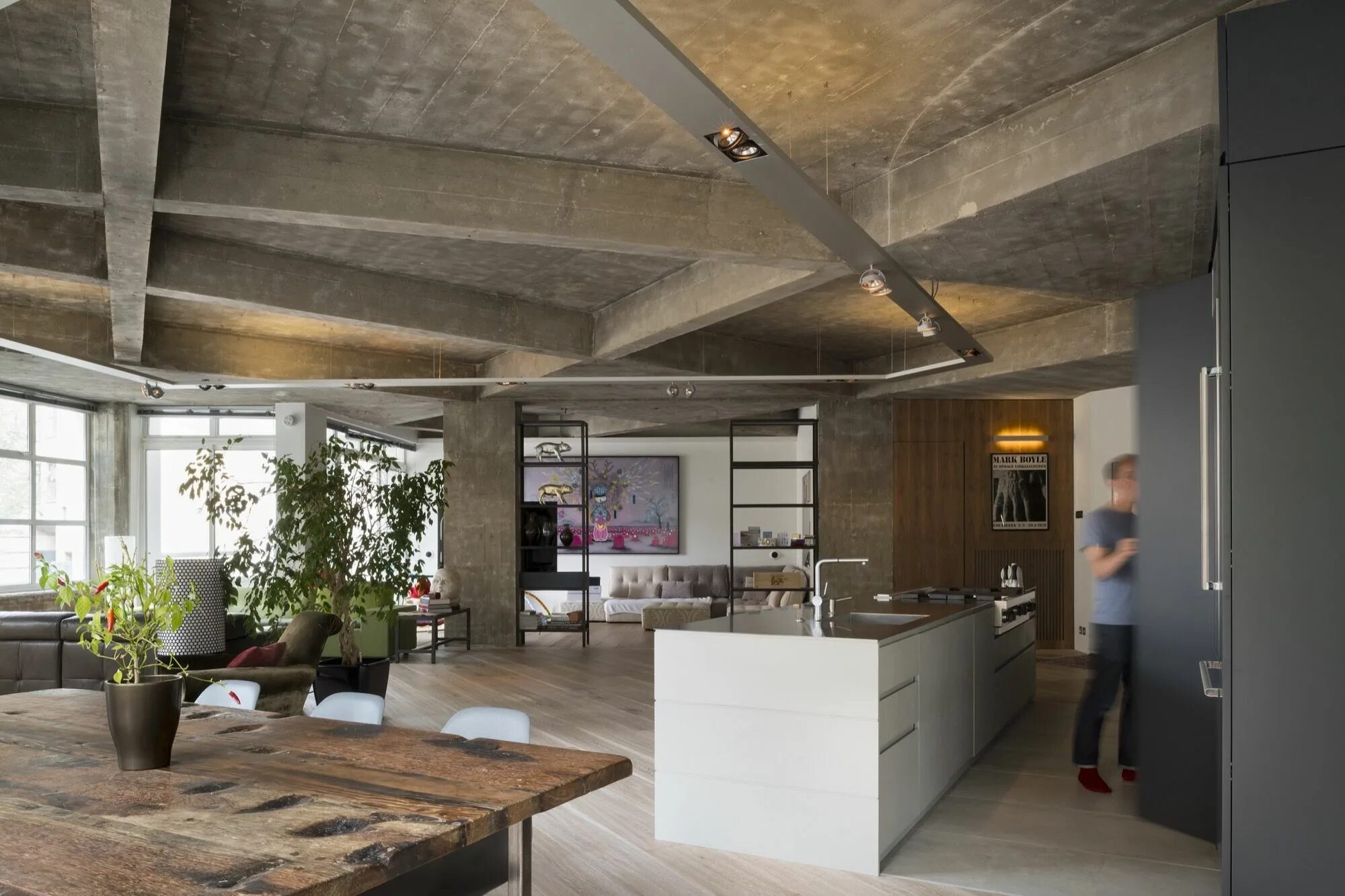 Потолок в стиле лофт бетон Clerkenwell Warehouse Loft / Inside Out Architecture House design, False ceiling