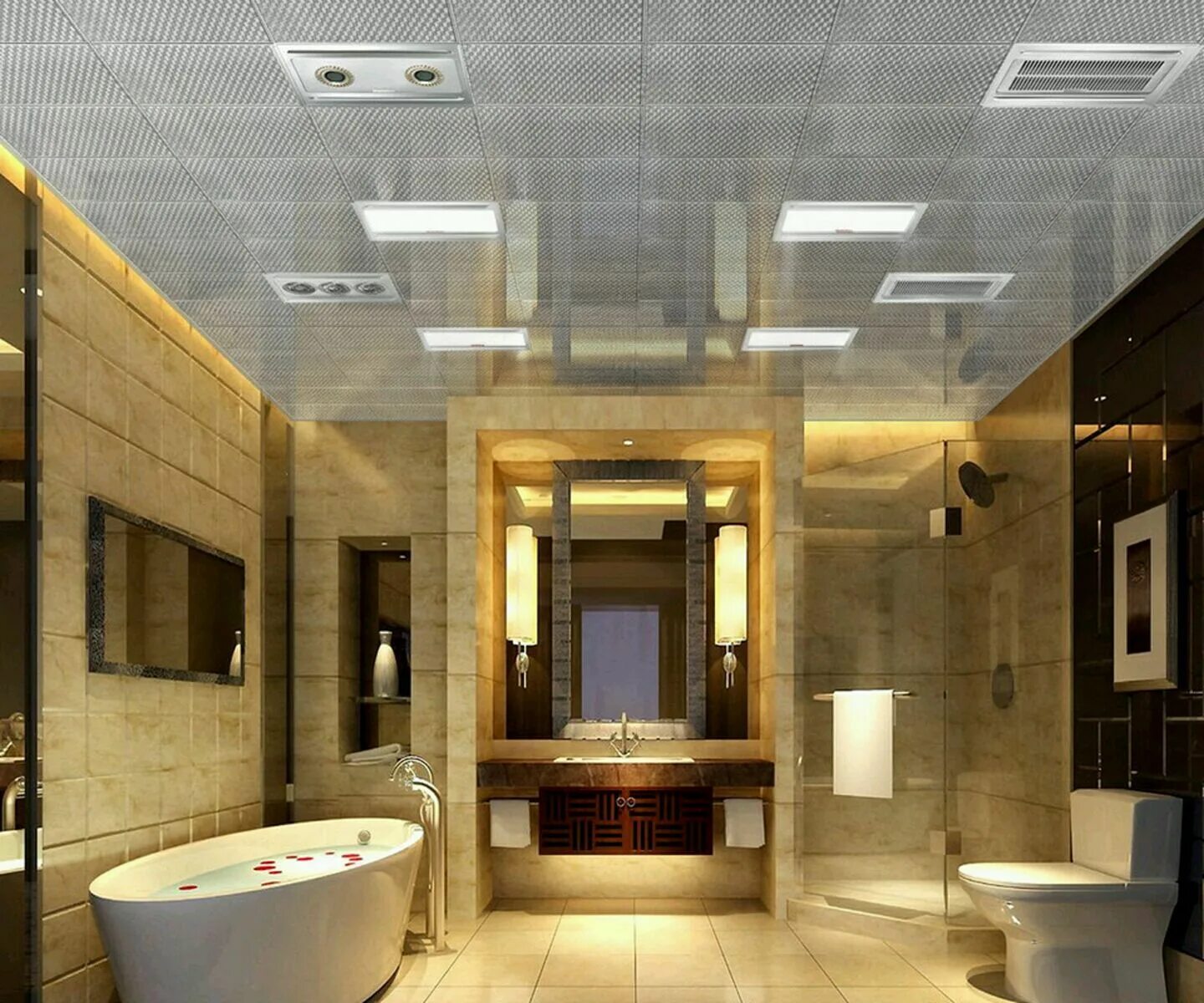 Потолок в ванной дизайн фото 30 Luxurious Bathroom Design Ideas for Bathroom Like 5 Star Hotel Luxus badezimm