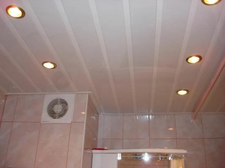 Потолок в ванной своими руками фото Підвісні стелі - Teletype Ceiling lights, Suspended ceiling, Bathroom